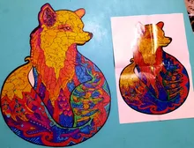 Rompecabezas de animales de madera único para niños y adultos, rompecabezas misterioso, regalo educativo, fabuloso, Montessori, juguetes para niños, regalo