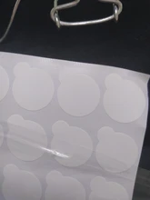 Soporte de pegamento desechable para pestañas, paleta de pegamento para extensión de pestañas, almohadillas, piedra de jade, tamaño pequeño de 100 cm, 2,5 Uds.