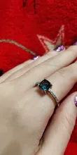 Huitan-anillo cuadrado de piedra azul para mujer, accesorios sencillos minimalistas, sortija, joyería anillos de compromiso