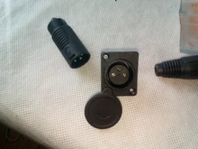 Conector de cable XLR, 3 pines, macho + hembra, conector de cable + tipo de montaje de panel, con cubierta protectora, para Audio/vídeo, 2 uds.