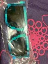 WarBLade-gafas de sol de tamaño más pequeño para niños y niñas, lentes de sol infantiles con forma de píxel, mosaico, regalo para niños, fietsbril