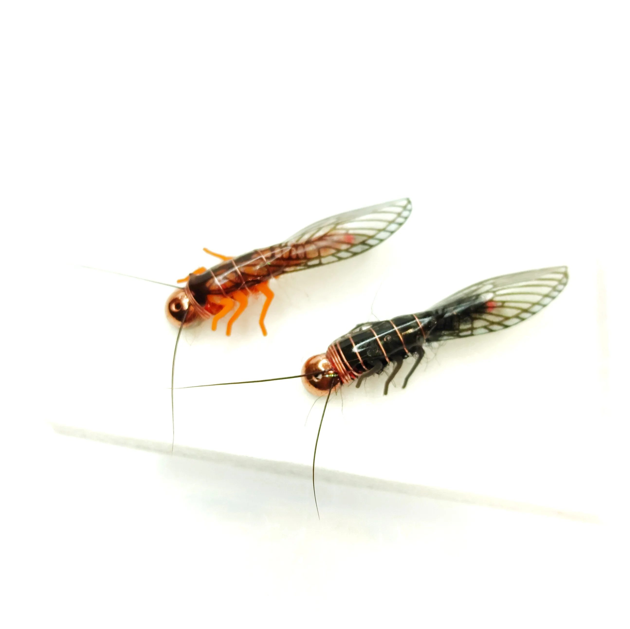 Мушка на мормышке Веснянка (Stonefly) с лапками 2шт усиленном Нимфовом крючке Хариуса