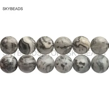 Natural Map Picasso Jasper Black Gray Stone Round 4mm 6mm 8mm 10mm 12mm Beads for Women Jewelry Making Supplies Sold by Strand
Natural Map Picasso Jasper Black Gray Stone Round 4mm 6mm 8mm 10mm 12mm Beads for Women Jewelry Making Supplies Sold by Strand