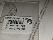 Moissanita suelta de 0,5 quilates, 5mm, IJ, Color brillante redondo, corte VVS1, anillo, pulsera, joyería, material artesanal, Diamante de laboratorio