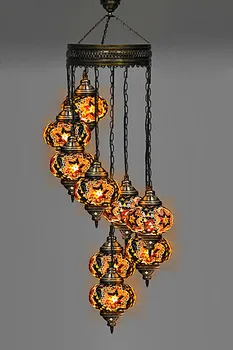 Brown 9 Ball Turkish Handmade Mosaic Chandelier, turkish mosaic, multicolor mosaic chandelier,
Brown 9 Ball Turkish Handmade Mosaic Chandelier, turkish mosaic, multicolor mosaic chandelier,