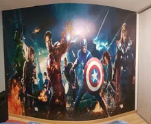 Wallpaper Mural Background Papel-De-Parede Bedroom Living-Room Childrens Boy Cartoon