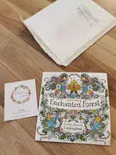 24 páginas de la edición en inglés de bosque encantado libros para colorear para adultos niños Anti estrés pintura dibujo arte coloración libro