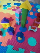 Bloques de construcción de madera crudo para niños, juguetes ensamblados, Sin pintura de rompecabezas, partículas grandes, de 1 a 2 a 3 años, juguetes para niños para chico