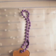 Llaveros de dibujos animados de cereza, Ángel y oso, funda de Metal para auriculares, colgante para chicas, mochila para estudiantes, baratijas de dibujos animados, joyería Kawaii