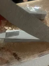 Lima de uñas profesional, lija de media luna, pulido de uñas, herramientas de cuidado de manicura, 100/180