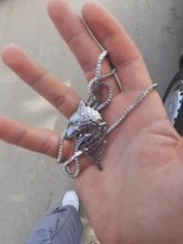 Collar con colgante de lobo Vintage Punk para mujer y hombre, collar de cabeza de lobo de Metal negro, colgantes, joyería de animales, envío directo