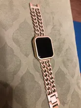 Correa de acero inoxidable para Apple Watch SE 6 5 4, banda de 40mm y 44mm, pulsera de eslabones de Metal para iwatch Series 1, 2, 3, 42mm y 38mm