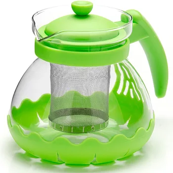 Teapot green glass 0.7l sieve Mayer & Boch 26173-3 
Teapot green glass 0.7l sieve Mayer & Boch 26173-3