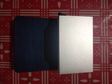 BISI GORO-cartera de mano antirrobo para hombre y mujer, billetera con bloqueo RFID, tarjetero, funda de identificación de Metal, para negocios, vaquera, Pop-up, 2021