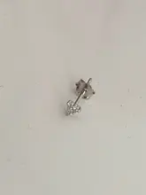ROXI-Pendientes minimalistas de plata de ley 925, pendientes de botón, bola, delicado, diminuto, pendientes pequeños, de hélice, para cartílago, piercing, 3