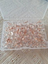 100 unids/caja Metal, acrílico, mapa alfileres cabeza acrílico con acero punto corcho JUNTA DE SEGURIDAD DE Thumbtack DE LA ESCUELA DE LA OFICINA