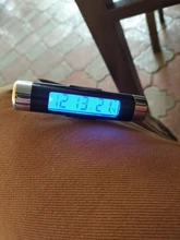 Reloj Digital LCD portátil 2 en 1 para coche, pantalla de temperatura, termómetro, Digital, accesorio para coche