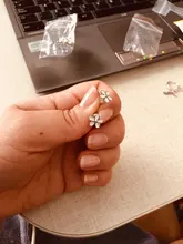 Pendientes de plata de ley 925 para mujer, pendientes deslumbrantes de margaritas con tachuelas de cristal, regalo de boda, joyería Pandora