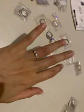 Anillos de Compromiso de boda para mujer, joyería femenina de Color plateado con piedra de circonia, joyería de adhesión estética R014