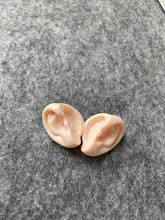 Muñeca icy juguete orejas juguete blanco natural bronceado piel oscura y súper negro, sólo orejas no muñeca