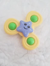 Juguetes Divertidos clásicos para niños, juguetes de dibujos animados para niños, con ventosa, Spinner, sonajero para bebé, juguetes de baño giratorios para niños