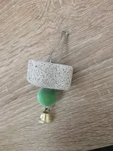 Periquito de piedra Molar de 4cm, juguete de cacatúa, Mineral, loro, boca, piedra de molienda, jaula de piedra, juguete