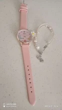Zegarek, conjunto de relojes para niños, reloj rosa para estudiantes, correa de cuero para niñas, reloj de pulsera de cuarzo para niñas, relojes de regalo para niñas