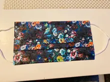 Mascarilla desechable con estampado de flores, máscara facial transpirable multiusos, protección múltiple, 10 Uds.