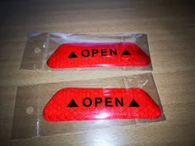 4 unids/set Puerta de coche pegatinas Universal de la seguridad advertencia Mark abierto alta reflectante cinta de la seguridad de la conducción tiras reflectantes