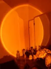 Puesta de sol de la lámpara del proyecto Arco Iris atmósfera luz de noche Led luz del sol para el hogar Decoración de pared de fondo de dormitorio lámpara de mesa por USB