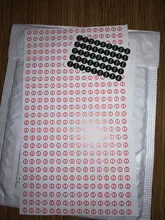 Sellos de agujero de tornillo de 5 mm de diámetro, pegatinas de vacío para pruebas de seguridad V28, 400 Uds.