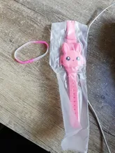 Relojes de goma con dibujos para niños, relojes infantiles electrónicos de goma con, con animaciones de conejos, funda abatible