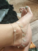 2 unids/set tobilleras para mujeres pie Accesorios de playa verano descalzo pulsera para sandalias tobillo en la pierna de la mujer tobillo