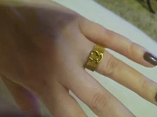 Anillo de Color dorado de acero inoxidable, joyería de moda, chapado de calidad superior, 1 Uds., precio de fábrica, venta al por mayor