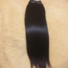 Rebecca-mechones de pelo liso brasileño tejido, 4 mechones, 190g, negro, marrón, rojo, cabello humano en 6 colores #1 # 1B #2 #4 # 99J # Burgundy