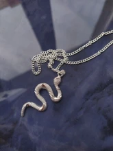 Nuevo Animal serpiente pendientes collar de serpiente COLLAR COLGANTE de las mujeres estilo minimalista de aleación de mujer moda joyería de cumpleaños regalo fiesta