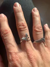 LEKANI-Anillo de Plata de Ley 925 con forma de mariposa, anillos abiertos, Estilo Vintage, Punk, con perlas de gato, joyería de boda, 2021