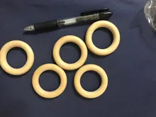 Anillo de madera sin BPA para bebé, mordedor de madera Natural para dentición de roedores, juguete Montessori DIY para regalo de pulsera de bebé de lactancia, 5 uds.