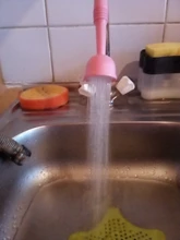 Grifo de cocina de silicona con ahorro de agua, grifo de ducha de filtro giratorio de agua, válvula de filtro de agua para cocina y baño