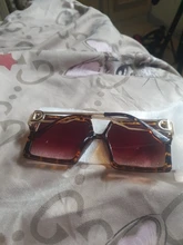 GISAEV-Gafas de sol de gran tamaño con marco cuadrado para conducción, lentes clásicas con forma de letras D de moda populares con protección contra los rayos UV