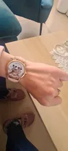 Zegarki-reloj de cuarzo con dibujos animados para mujer, nuevo accesorio de pulsera de cuero rosa con ratón