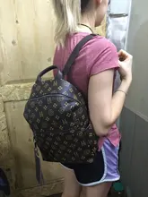 Mochila con estampado clásico para mujer, bolso de diseñador de cuero PU con borla, lujoso, Vintage, de alta calidad, 2020