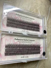 Extensión de pestañas de seda profesional, Pestañas postizas de pestañas con cola de pato a la moda