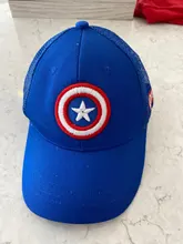 Gorra de béisbol de Hip Hop de Sol de Capitán América para niño, sombreros para niño o niña, gorras de rejilla con cierre en la parte trasera para niño