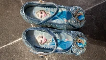 Zapatos de cuero, de tacón alto y de la princesa Elsa para niñas, sandalias para niños, sandalias de fiesta, calzado para niñas, tallas 24-36