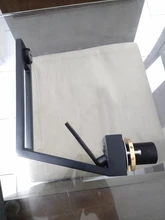 Black Tap Faucet Sink-Tap Mixer Bathroom-Basin Hot-Water Hollow-Design Deck-Mounted Single-Handle