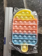 Pop-juguetes para aliviar el estrés para adultos, juguetes antiestrés, tablero de helado blando y estrujable, Burbuja antiestrés