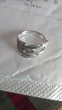 Anillos de hojas de plata de ley 925 estilo bohemio para mujer, bisutería femenina, ajustable, venta al por mayor