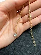 De circón brillante Invisible transparente delgada línea collar Simple gargantilla joyería de las mujeres de Collana joyería Kolye Collares Collier Femme