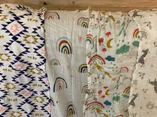 100% de muselina de algodón para bebé, suave, gasa para el baño, para dormir